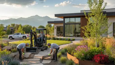 Landscaping crew serving Littleton, CO with professional yard maintenance and outdoor care