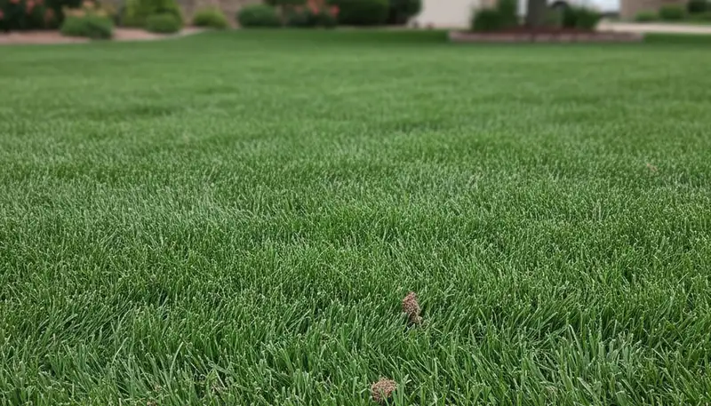 Healthy Littleton, CO lawn recovering after professional core aeration by Chop Chop Landscaping