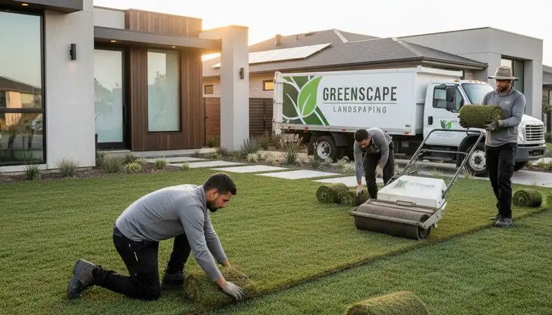 Sod installation in Littleton, CO for a lush, professional landscaping lawn upgrade